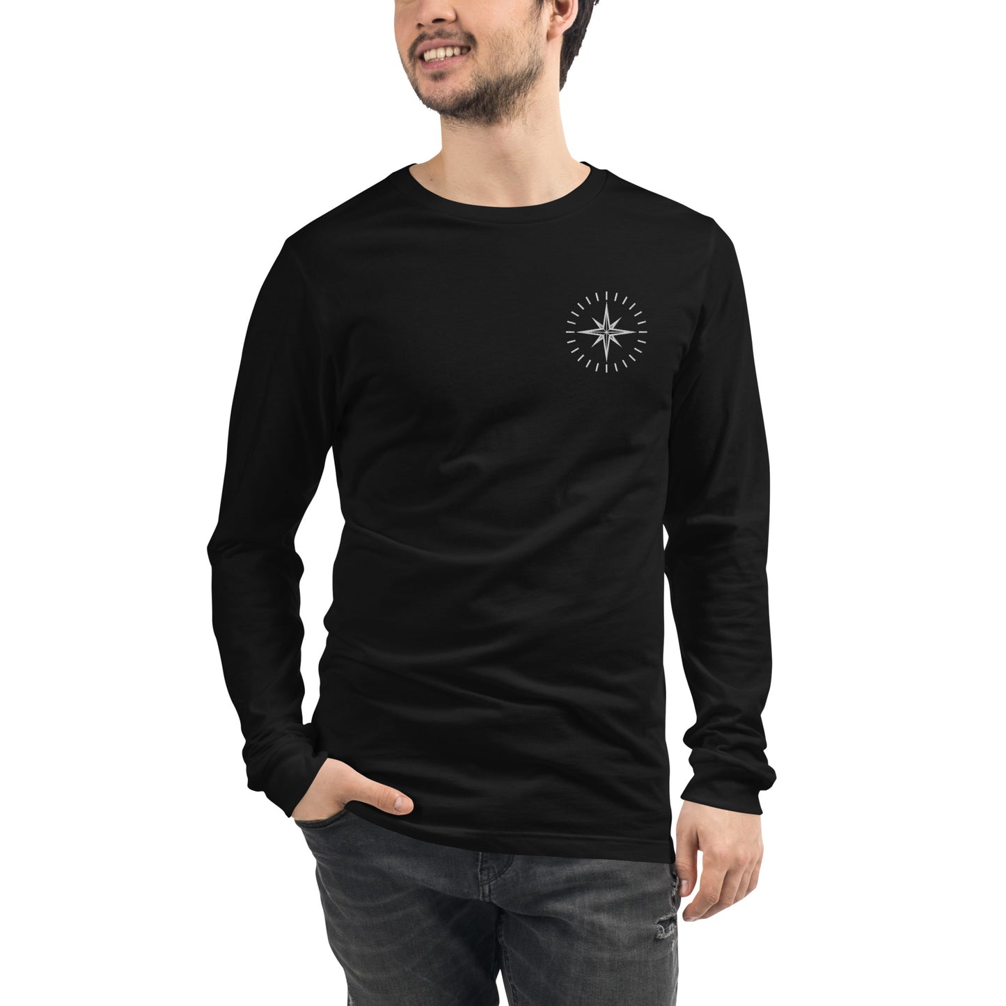 LUBH EMBROIDERED SIMPLE COMPASS - LONG SLEEVE SHIRT