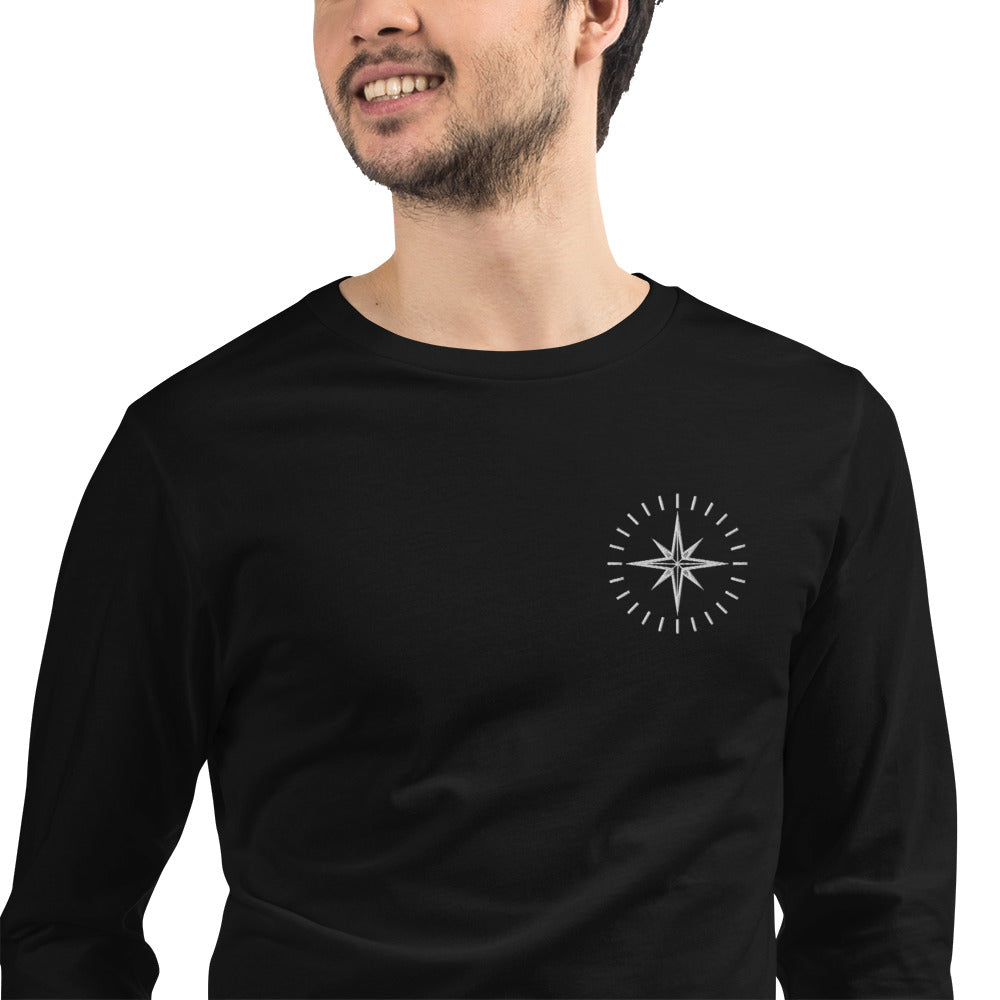 LUBH EMBROIDERED SIMPLE COMPASS - LONG SLEEVE SHIRT