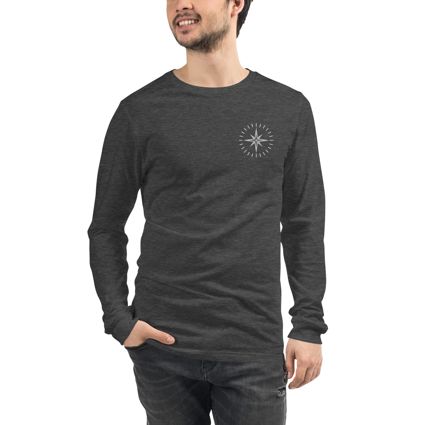 LUBH EMBROIDERED SIMPLE COMPASS - LONG SLEEVE SHIRT