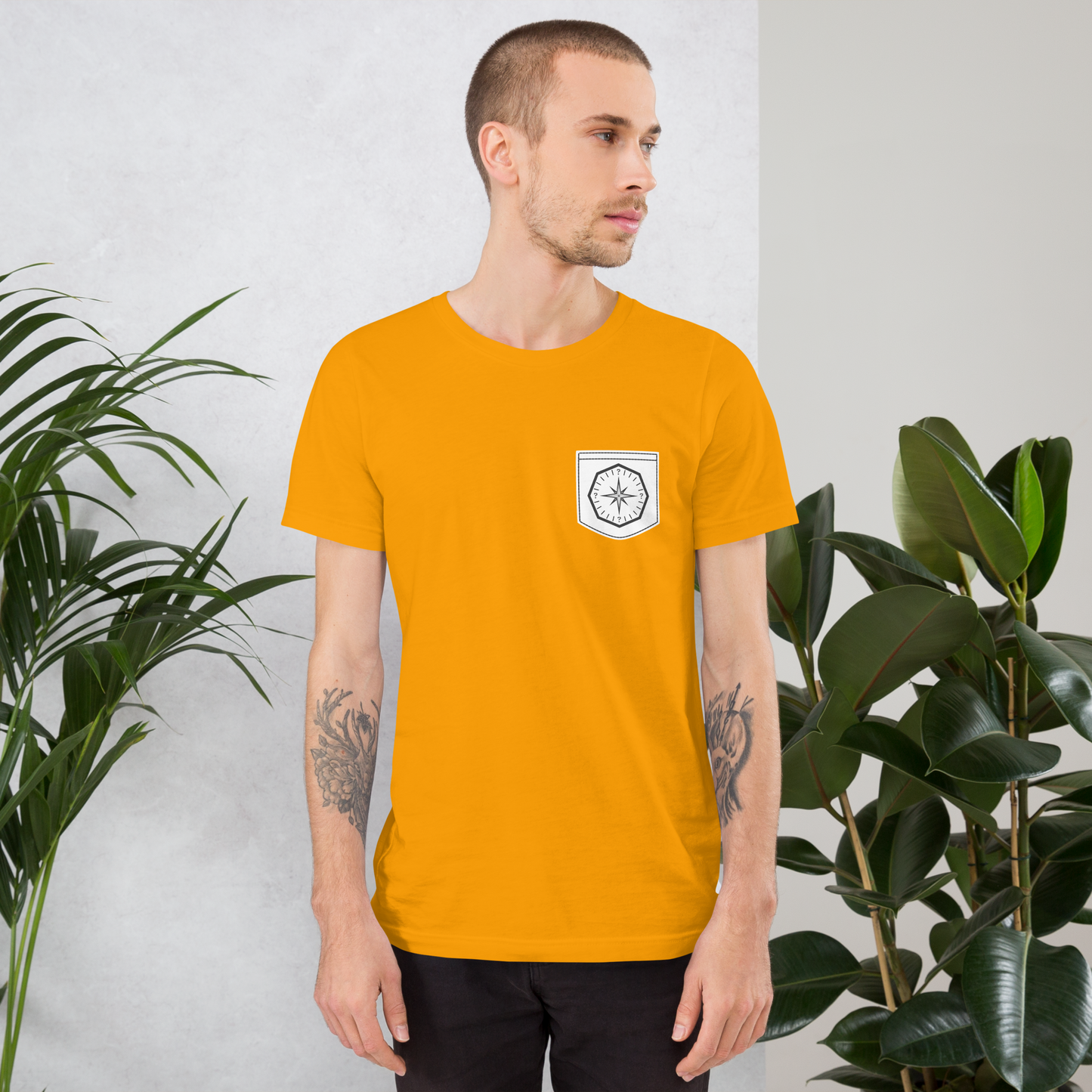 LUBH COMPASS FAUX POCKET - T-SHIRT