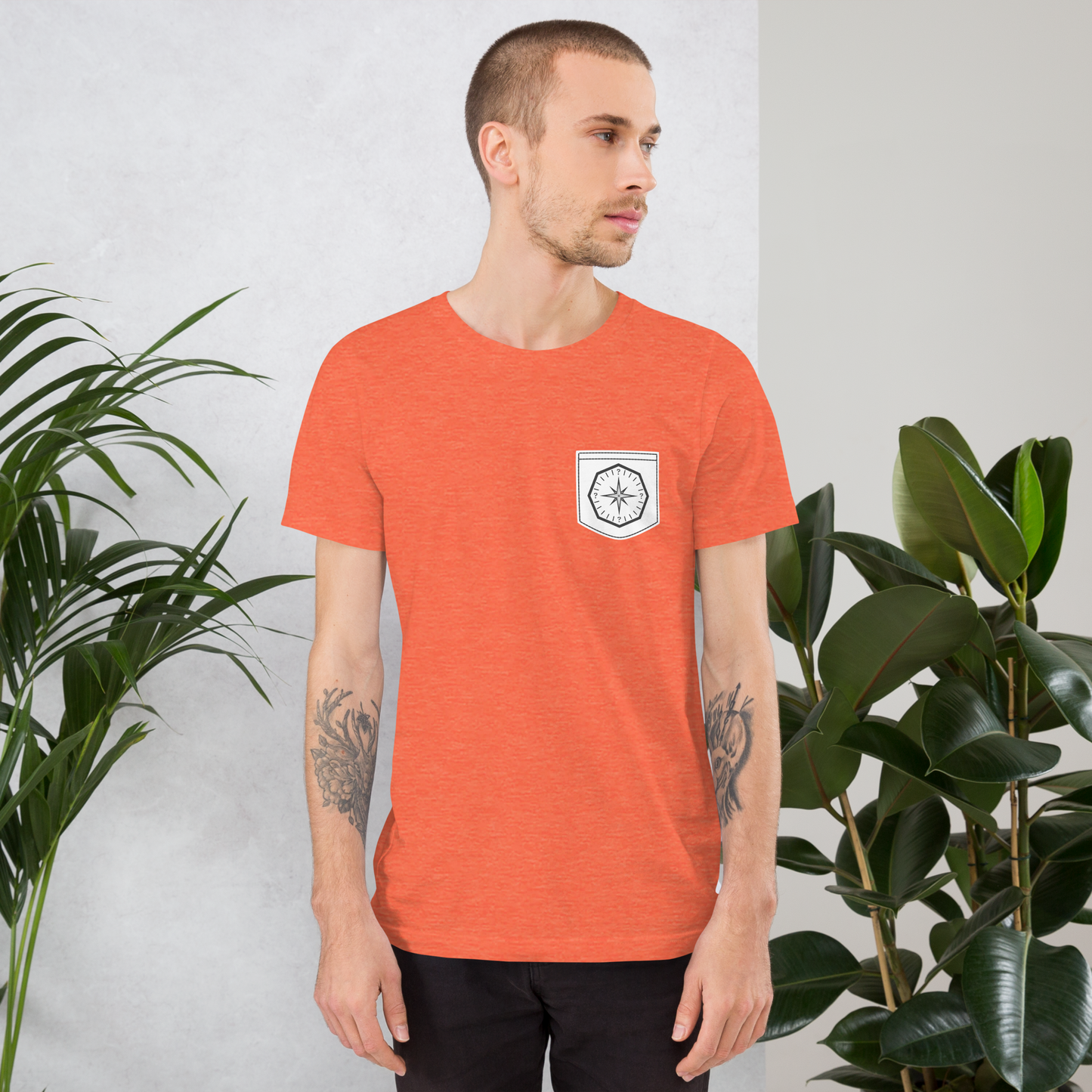 LUBH COMPASS FAUX POCKET - T-SHIRT